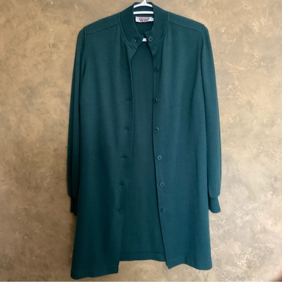 Vintage 70s Rodier Paris Wool Blend Long Cardigan - Picture 4 of 9